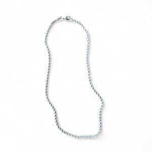 Elegant Silver Rope Chain Necklace
